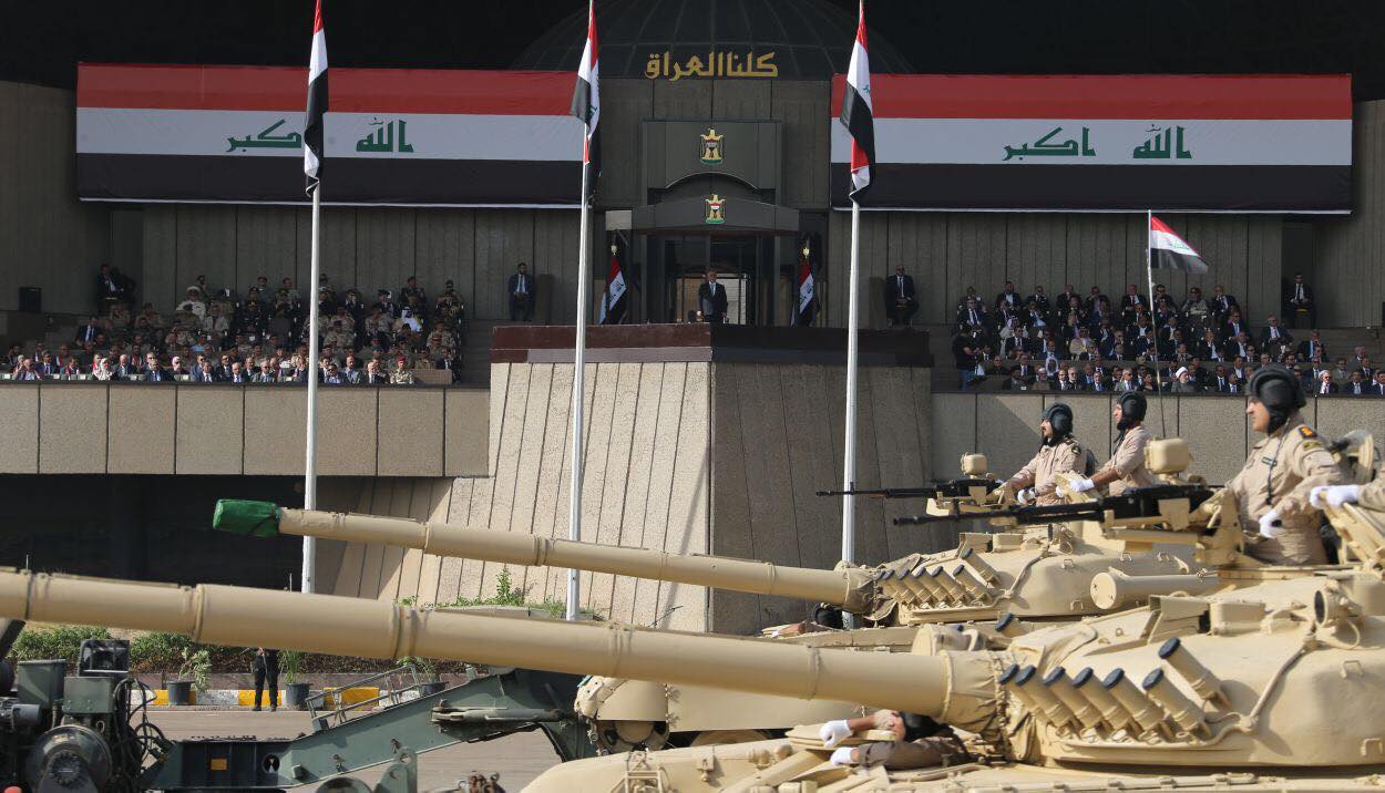 Iraq celebrates victory over the Islamic State (IS)  with a military parade in Baghdad, July 15, 2017. (Photo: Iraqi Prime Minister’s Press Office)
